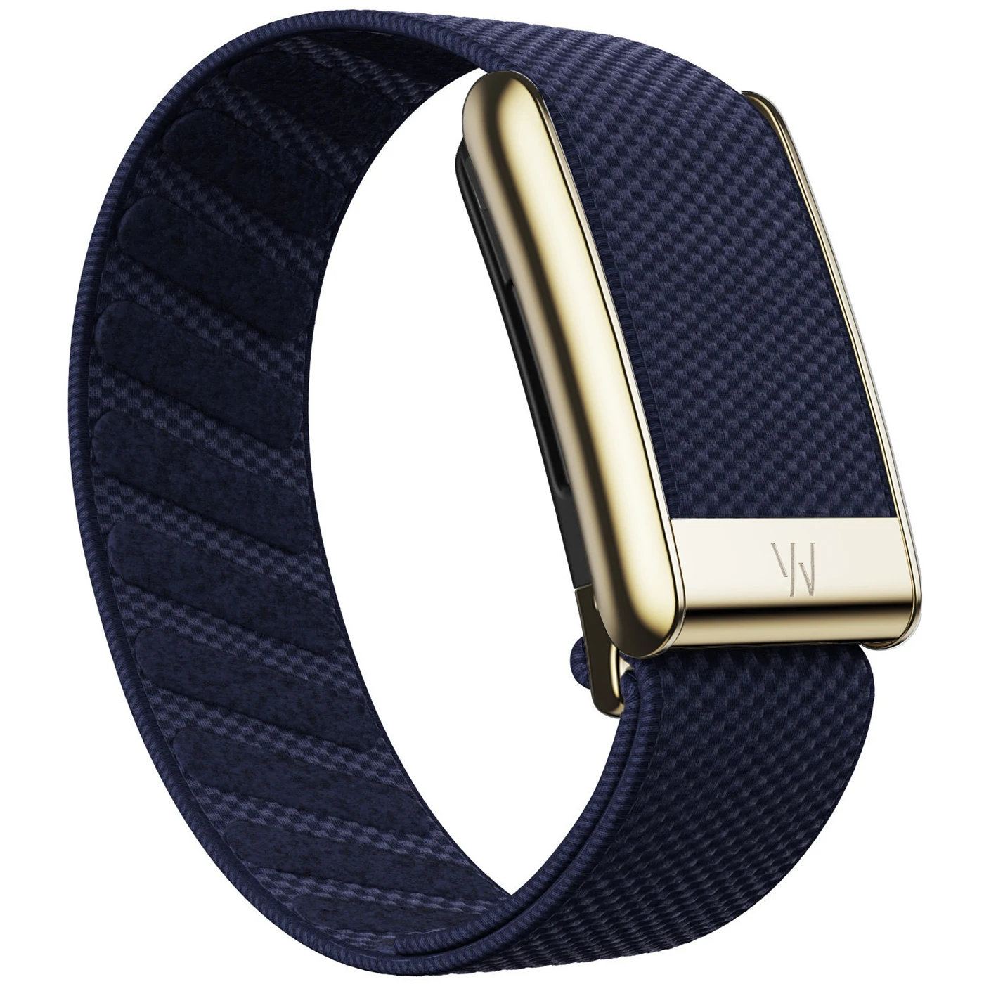 Suitable for Whoop 5.0PEAK/LIFE Wristband Elastic Band Sports Nylon Strap MG with Bright Gold U-Shaped Metal Frame Strap with Le