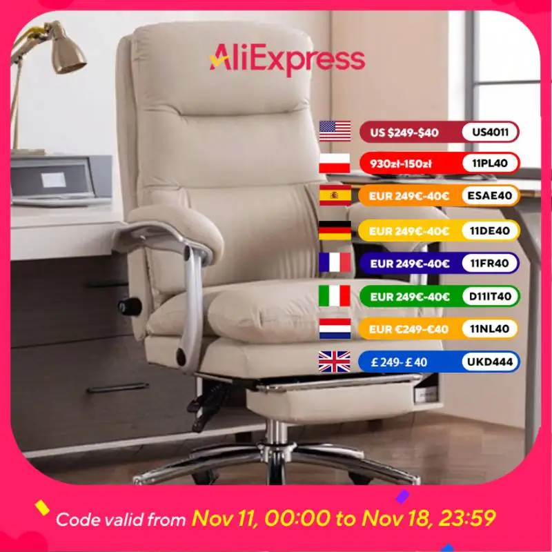 

Lumbar Cushion Pad Office Chair Armrest Ottoman Ergonomi Recliner Office Chair Accent Design Silla De Escritorio Furniture