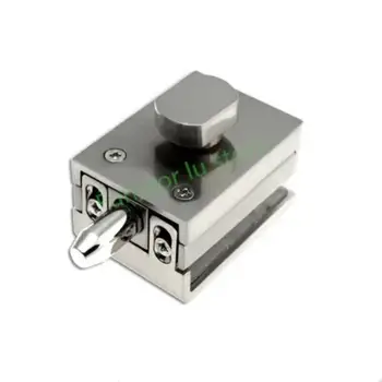 Dvojité skleněné dveřní západky zámek z nerezové oceli 304, bez otvoru, obousměrné odemykání bezrámové skleněné dveře pro domácí kancelář 8 nejlepší prodej Zámky skleněných dveří bez vrtání - №2