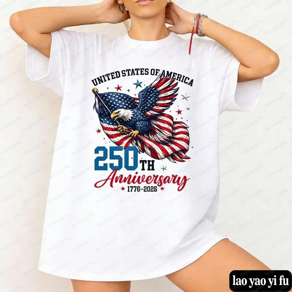 Retrothe United States NationalDay Shirt Independence Day Men Tee 4th of July Patriotic Unisex Tops The United States Pride Gift