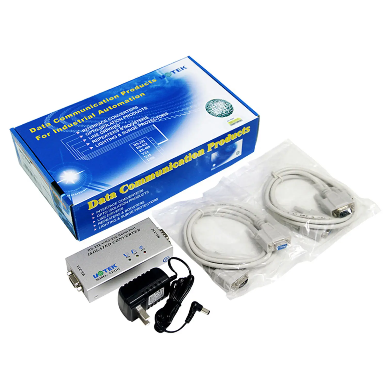 UT-2112 Industrial Grade RS-232 9 Bits Full Signal Isolated Converter RS232 Adapter UT-2112 Isolation Connector