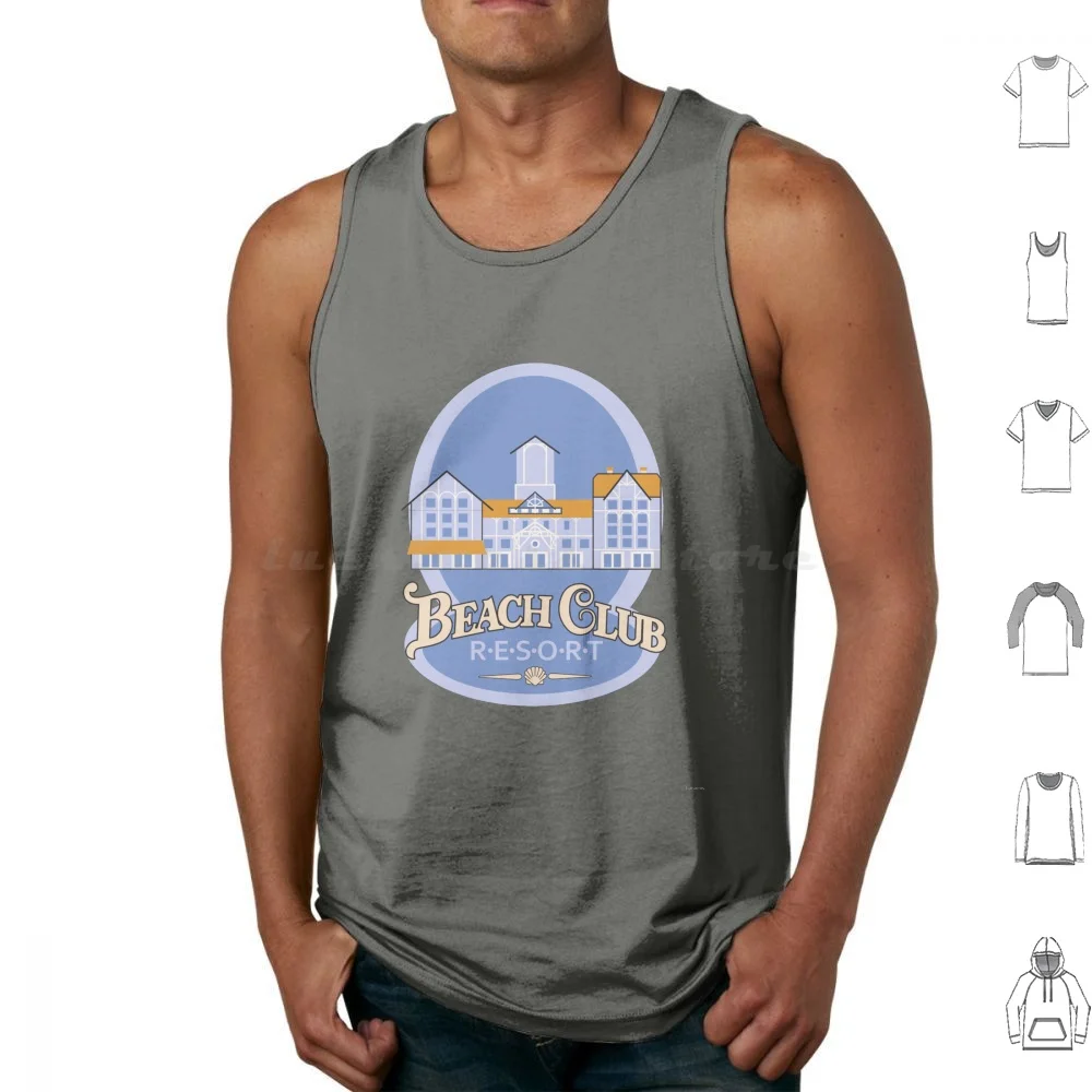 Beach Club Tank Tops Vest Sleeveless World Resort Resorts Beach Club Beach Club Yacht Club Yacht Beach Club Yacht And