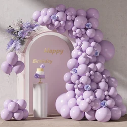 Pastel Purple Balloons Garland Kit Birthday Party Ballon Arch Decor Wedding Baby Shower Bridal Shower Decorations Helium Globos