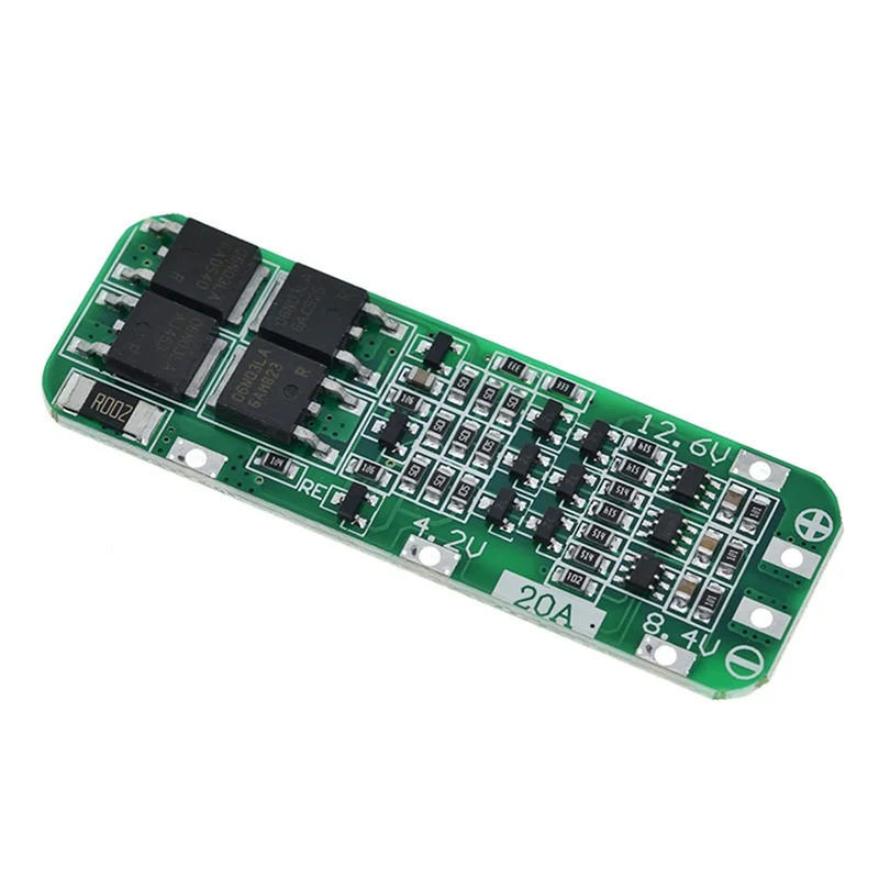 ABQR 5 szt. 3S 20A 18650 Moduł Ładowarki Akumulatorów Li-Ion Płytka Zabezpieczająca PCB 11.1V 12V 12.6V
