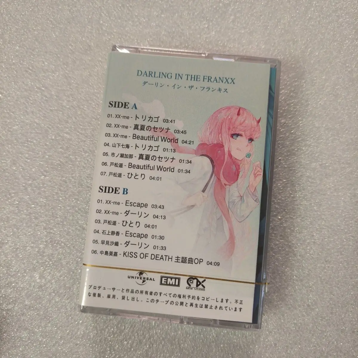 Anime DARLING in the FRANXX Asami Tachibana Music Tape Greatest Hits EP Vol1 Album Cassettes Cosplay Walkman Car Soundtracks Box - view 2