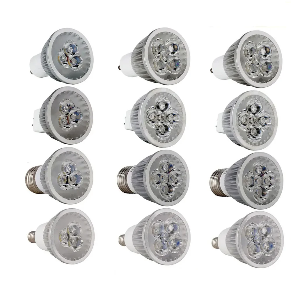 

Dimmable 9W 12W 15W LED Spotlight GU10 MR16 E27 E14 Downlight 220V 12V Multicolor LED Light Bulb for Home Office Lighting