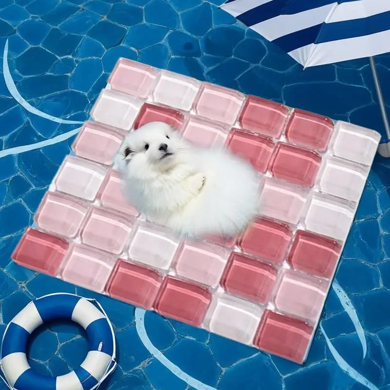 Rabbit Cooling Pad Hamster Cooling Ice Pad For Rabbit Pet Supplies Hamster Cooling Mat Pet Heat Dissipation Plate For Hamster