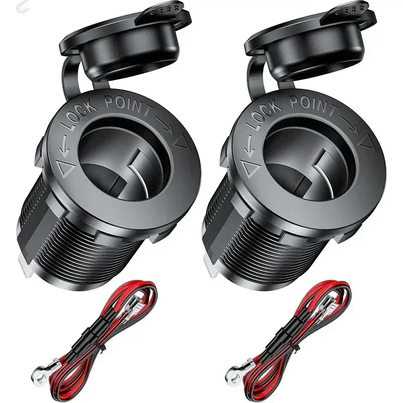 Good 12V Cigarette Lighter Socket Waterproof Socket Replacement DIY Kit Is Applicable To Automobiles Ships Marine Motorcycles Ne