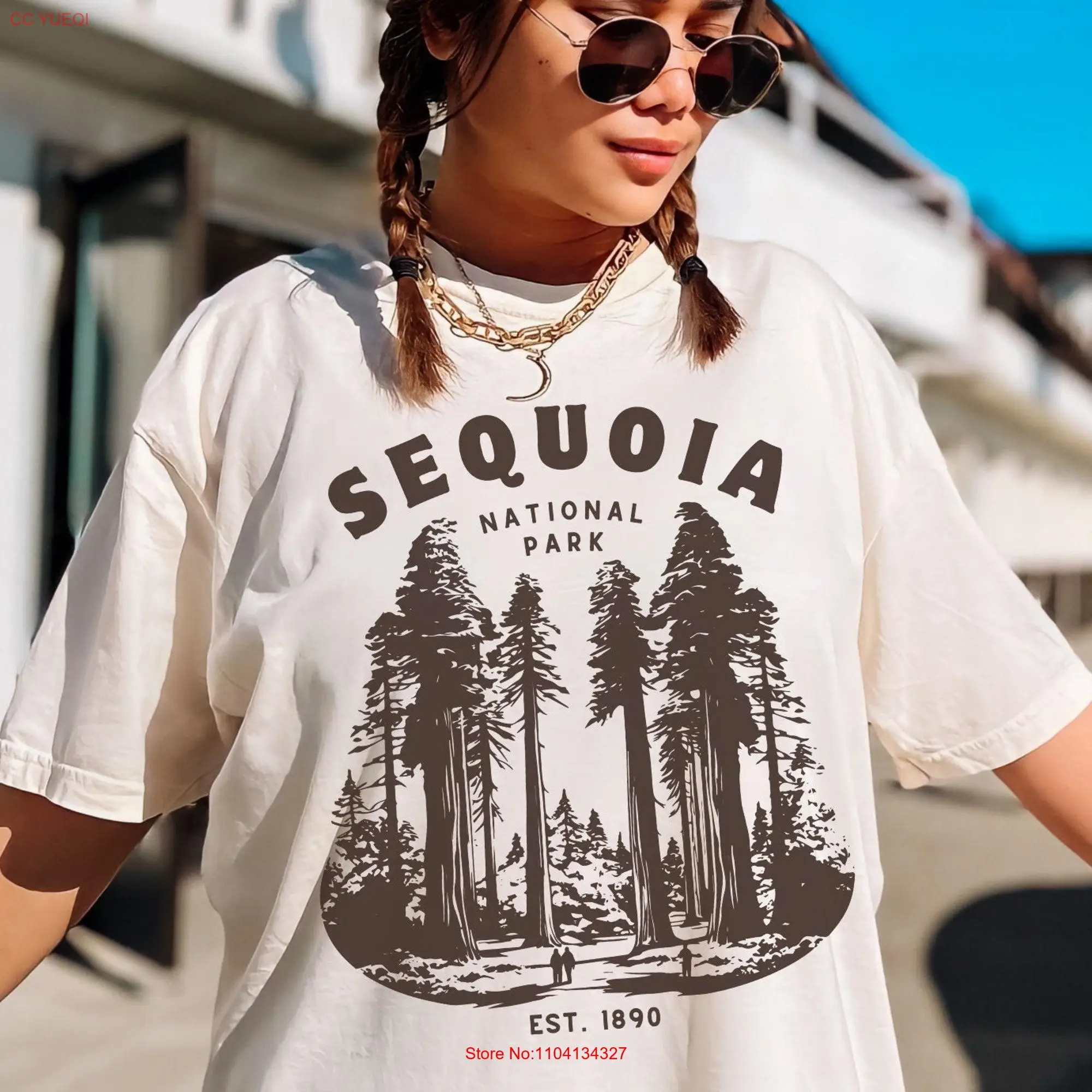 Sequoia National Park T shirt Hiking Outdoor Adventure Nature lover Comfort Colors  long or short sleeves