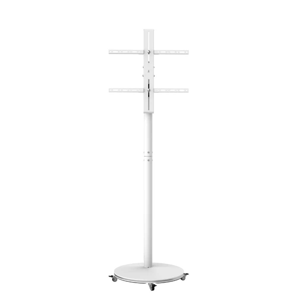 ETFS-4 Elegant Modern Floor Stand On Base Tv Cart With RGB Lamp Light