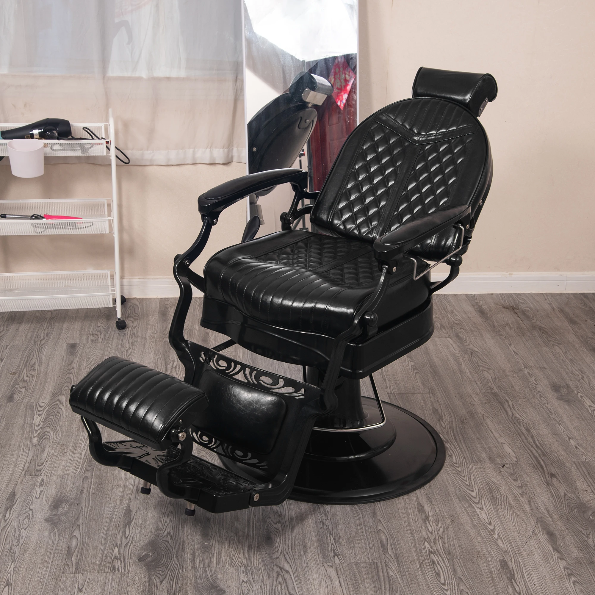 

Эргономичное кресло для парикмахерских с гидравлическим подъемником и вращением на 360 градусов, премиум-класса, для профессиональных салонов