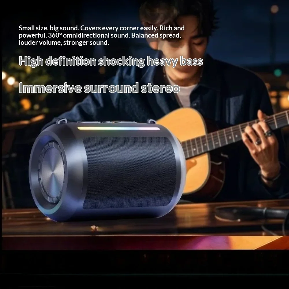 Portable Mini Bluetooth Speaker With Hand Strap Stereo Heavy Bass Support TF Card Outdoor Travel Holiday Gift Wholesale Small Au