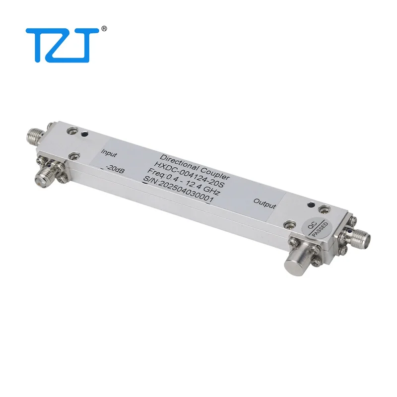ทอทที HXDC- 004124 -20S 0.4-12.4GHz RF ไมโครเวฟบรอดแบนด์ 20dB Directional Coupler w/ขั้วต่อ SMA หญิง