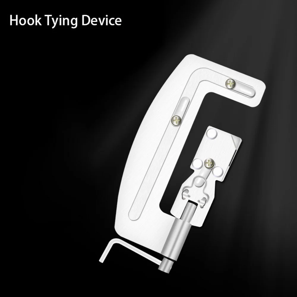 Fishing Accessories Semi Automatic Fishing Hooks Line Tier Machine Portable Stainless Steel Fishhook Line Knotter Tying Tackle