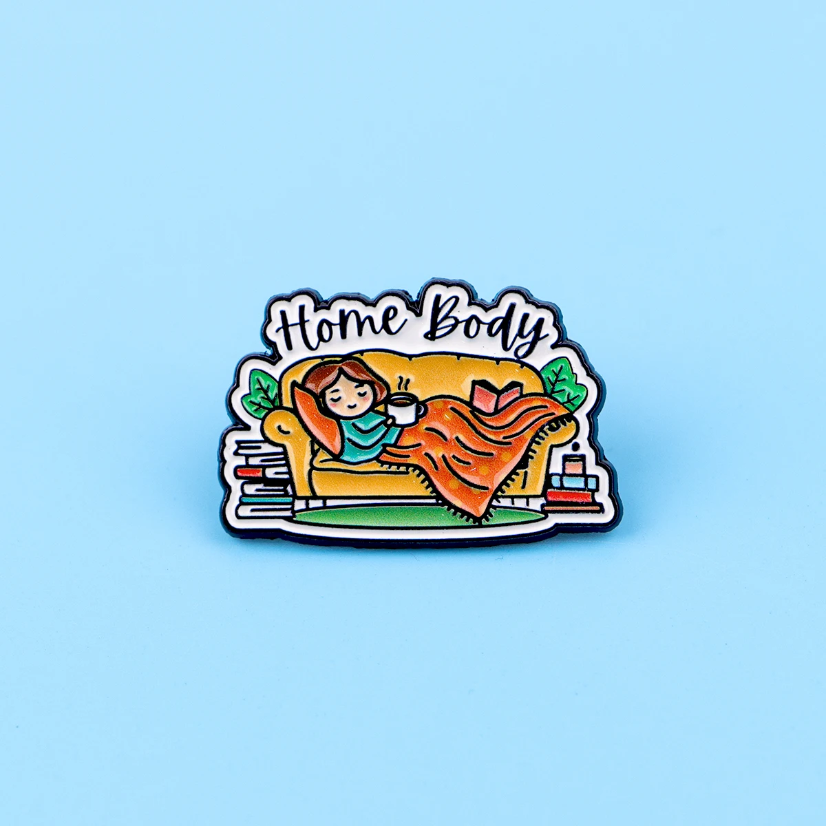 Cute Black Cat Enamel Pin Cartoon Girl Brooch For Coat Funny Office Quotes Brooches Fashion Lapel Badges Jewelry Friends Gift