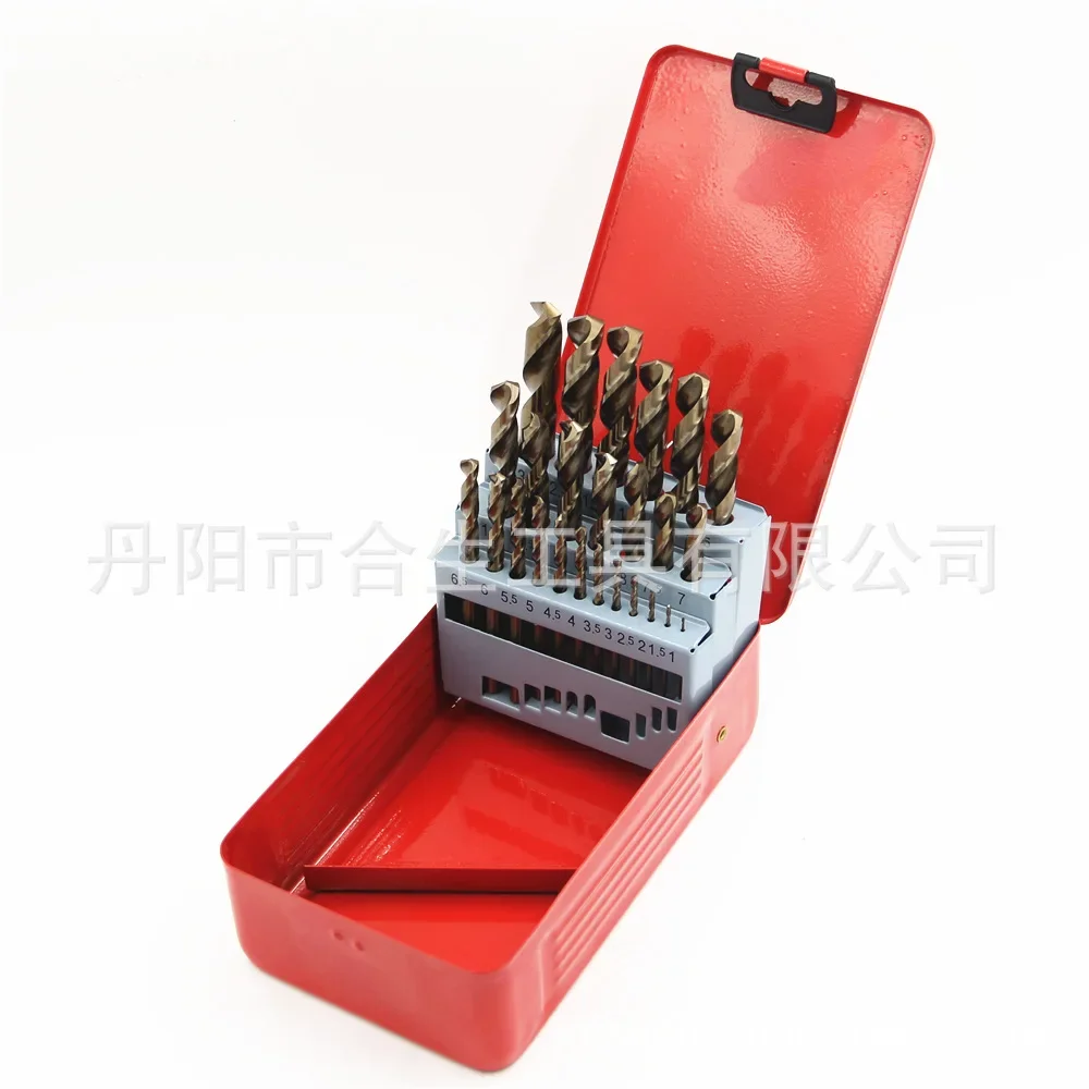 M35 high-speed steel roasted jute drill fully ground stainless steel open-hole cobalt-containing electric drill