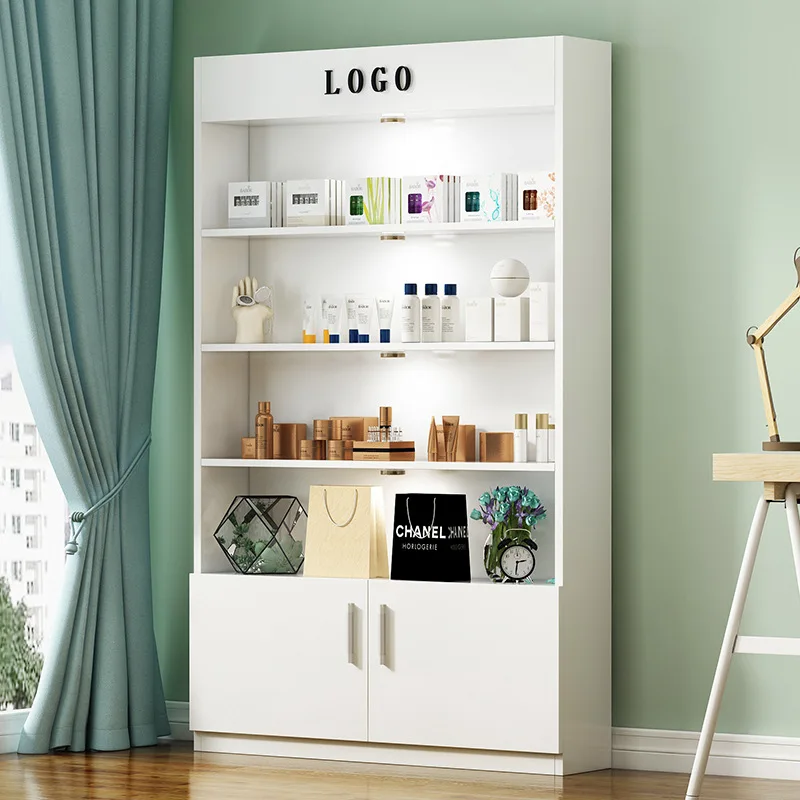 Cosmetics Display Cabinet Beauty Salon Product Display Cabinet Multi-layer Nail Art Cabinet Live Product Display Shelf Wholesale
