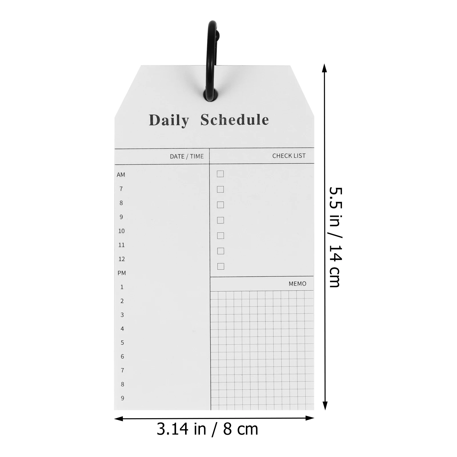 4pcs Daily Schedule Planner Notebooks Smooth Writing Surface Work Home Office School Supplies Task Lists Portable
