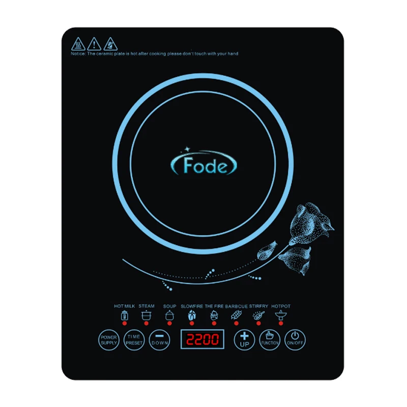 Touch Control Induction Cooktop - Versatile Electric Stove for Hot Pot, Cooking, and Boiling Water - Fast and Convenient Operati