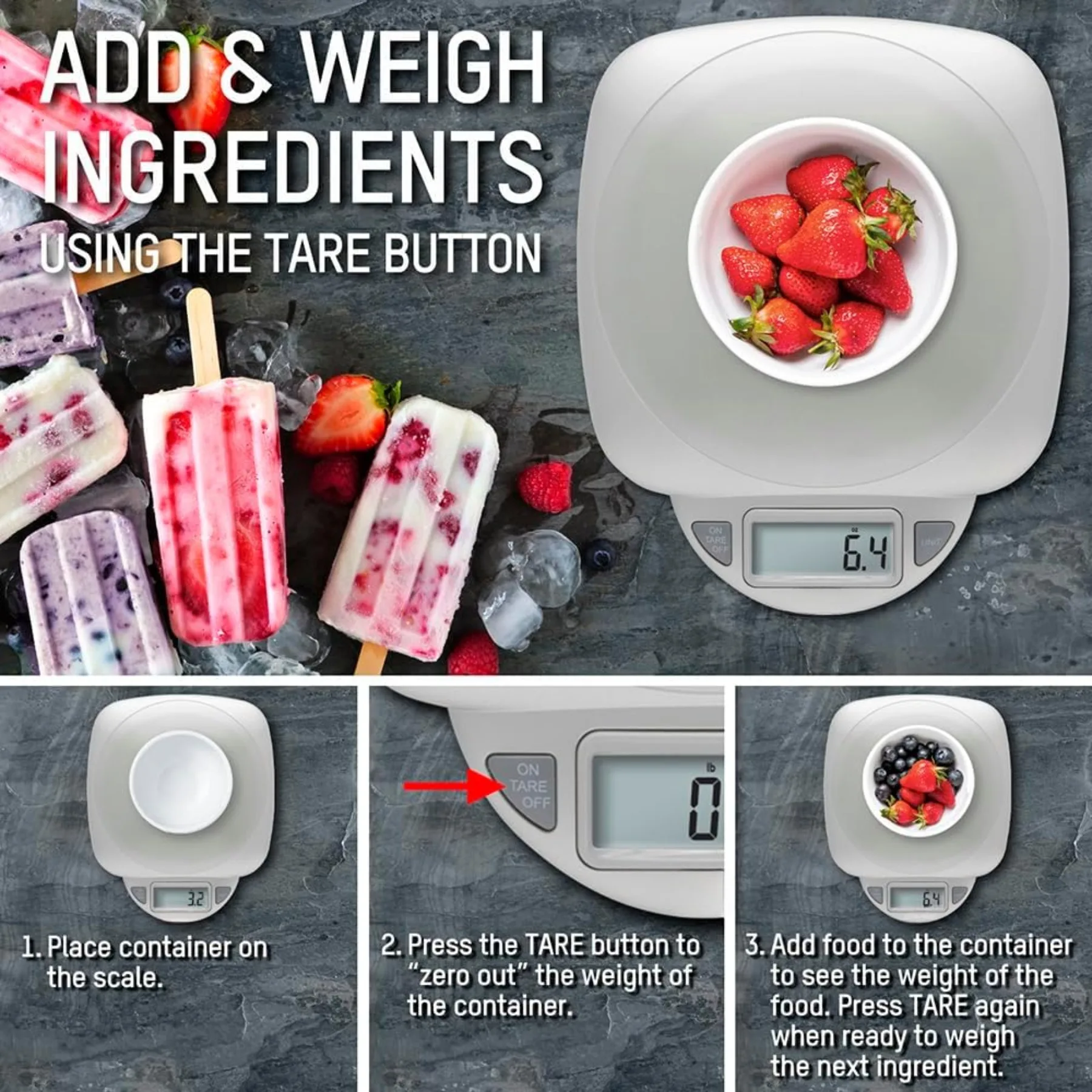 Цифровые стеклянные кухонные весы емкостью 11 фунтов с ЖК-дисплеем, весом в граммах и унциях для выпечки, приготовления пищи и приготовления еды