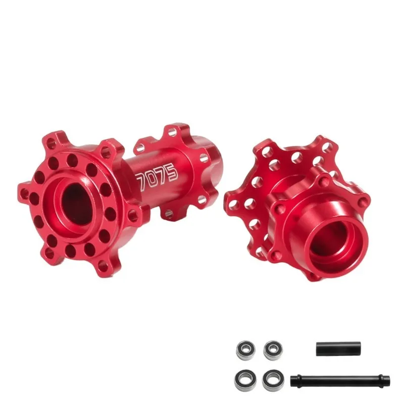 Aluminium Front Rear Universal Wheel Hubs Axle Kit  For Losi 1/4 Promoto-MX Motorcycle  DIY Upgrade Parts 262012 Compatible