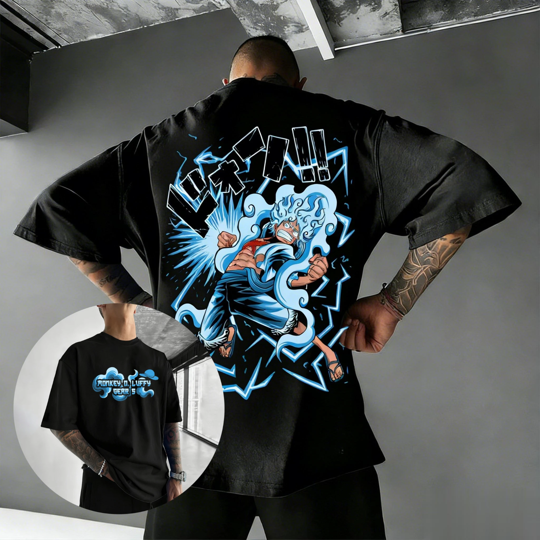 

Цельная футболка с аниме Луффи для мужчин и женщин, винтажная футболка большого размера с коротким рукавом, уличная одежда, повседневные топы, футболка с графическим рисунком, 2026 Лето Y2k