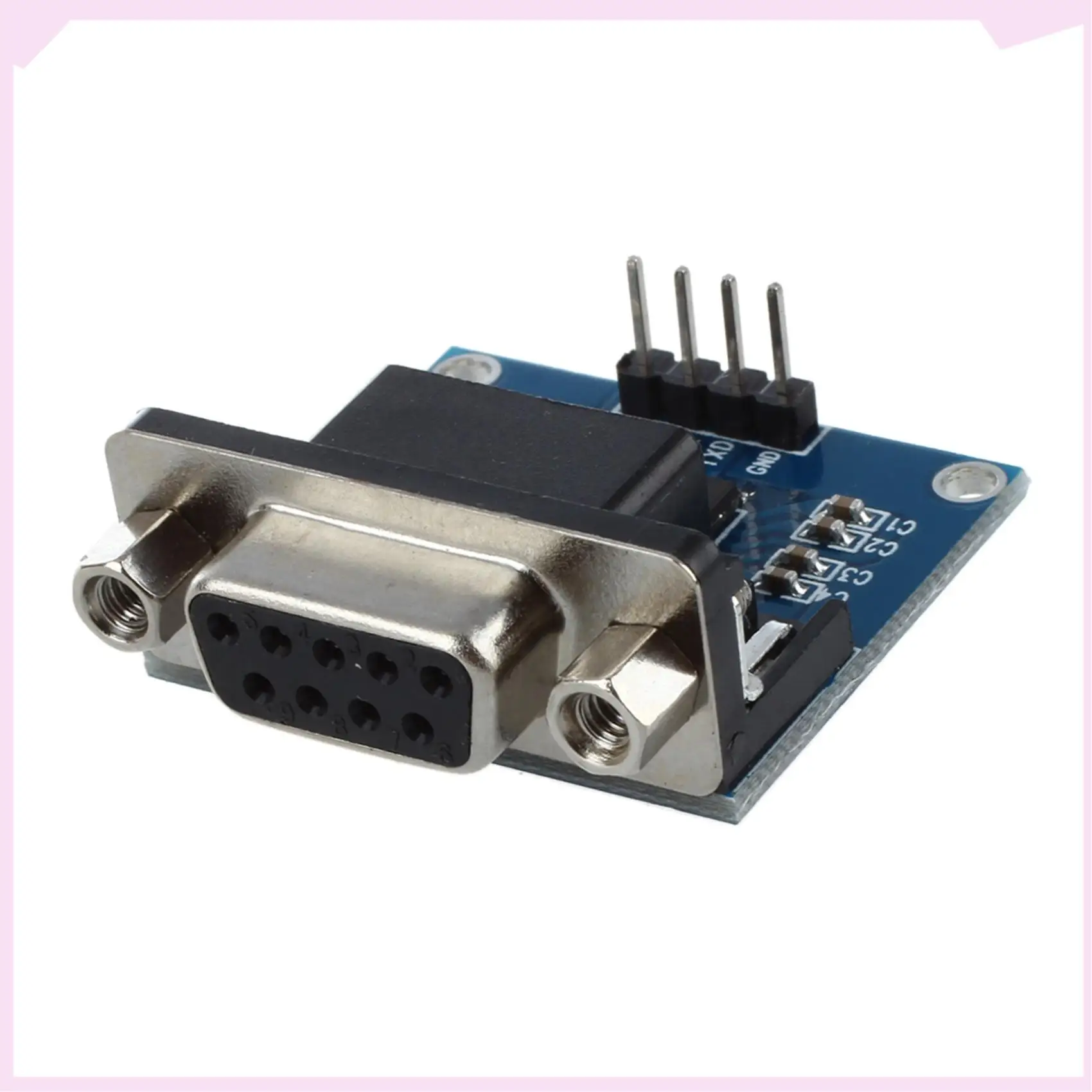B24B 3X MAX3232 RS232 Serial Port To TTL Converter Module DB9 Connector With 12 Jump Cables