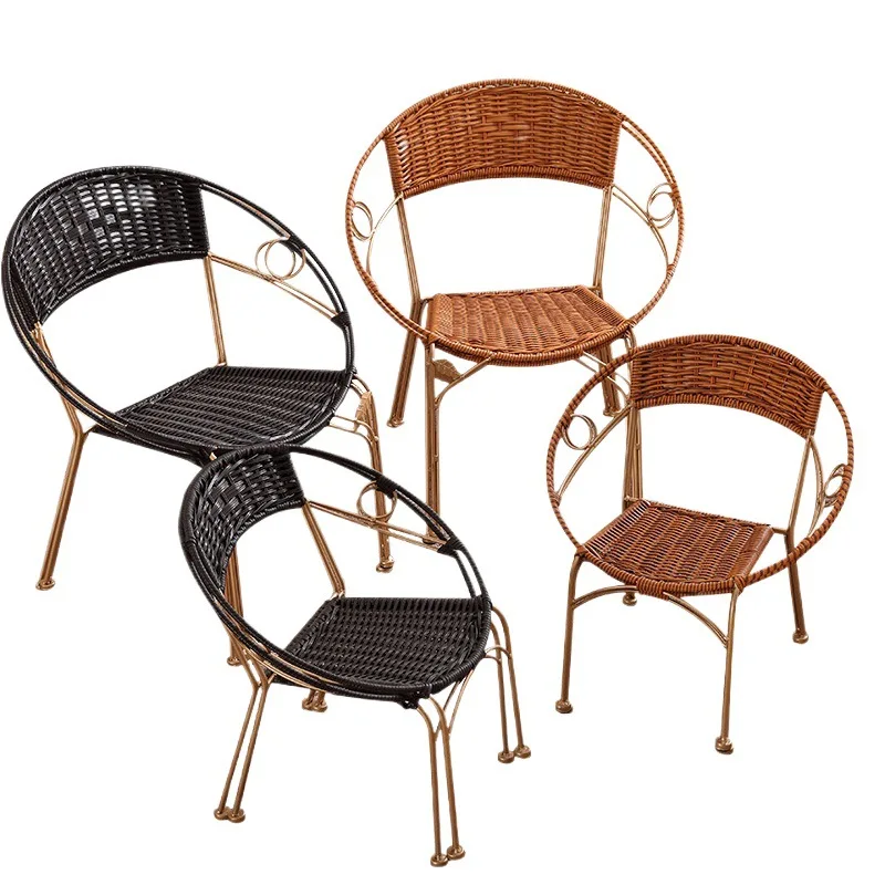 

Back Chair, Outdoor, Single Adult Household Woven Rattan Chair