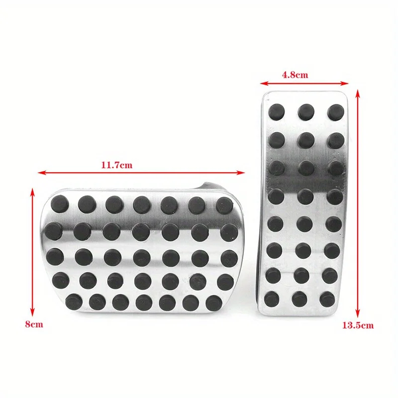 Gas Brake Pedal Cover For Mercedes 2013-2019 GLE GLS ML GL 350 400 450 550 W166 X166 AT Sport Non Slip Brake Foot Pedals (2Pcs)