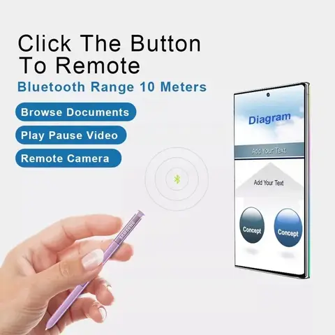 ब्लूटूथ फ़ंक्शन के साथ सैमसंग गैलेक्सी नोट 9 नोट9 N960 N960F N960P के लिए नया टच स्टाइलस एस पेन 8 best sales एस पेन नोट 9 - №2