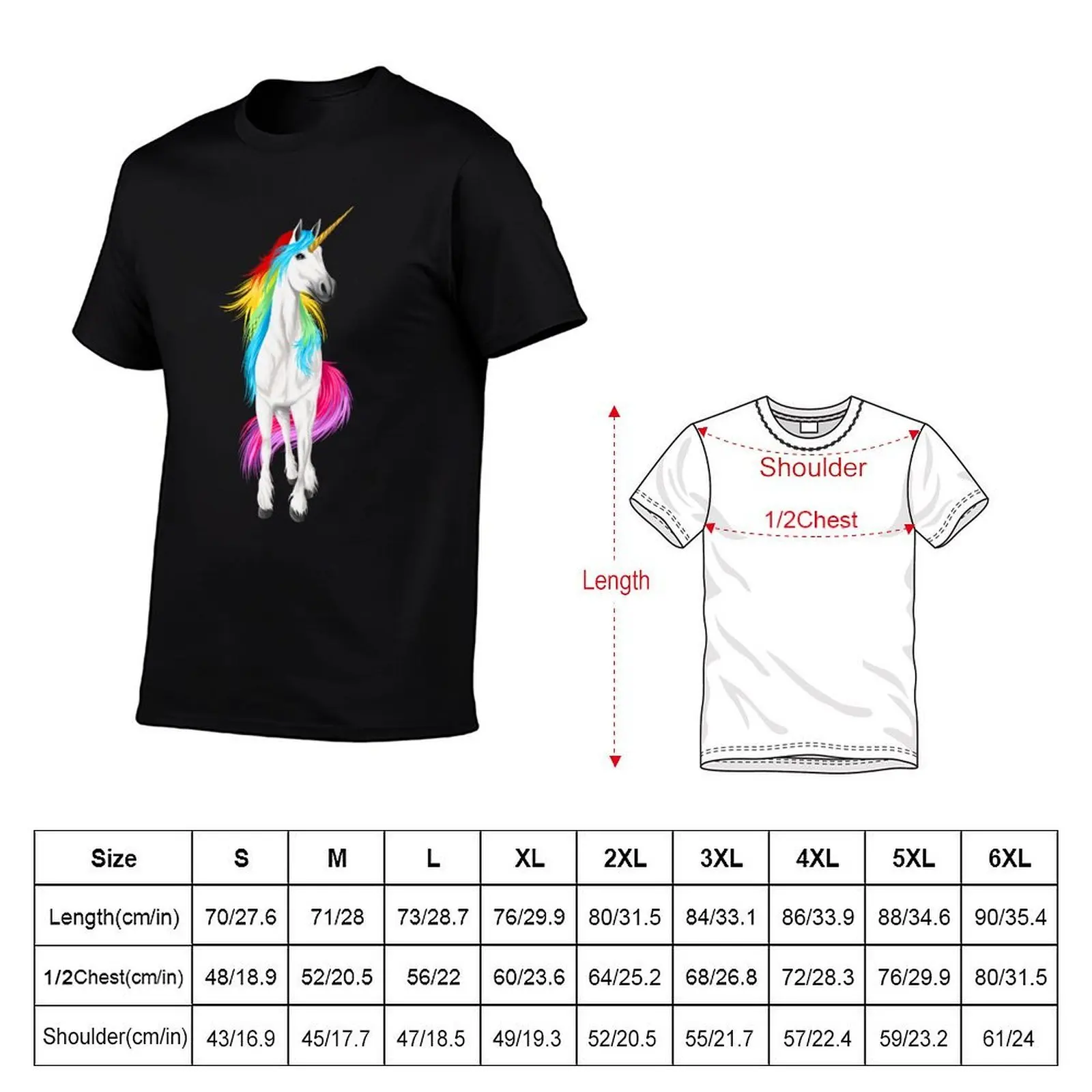 Beautiful Unicorn T-Shirt, Summer Casual Cotton Tee, Oversized Streetwear Tops, Vintage Graphic Print, Loose Fit Short Sleeve