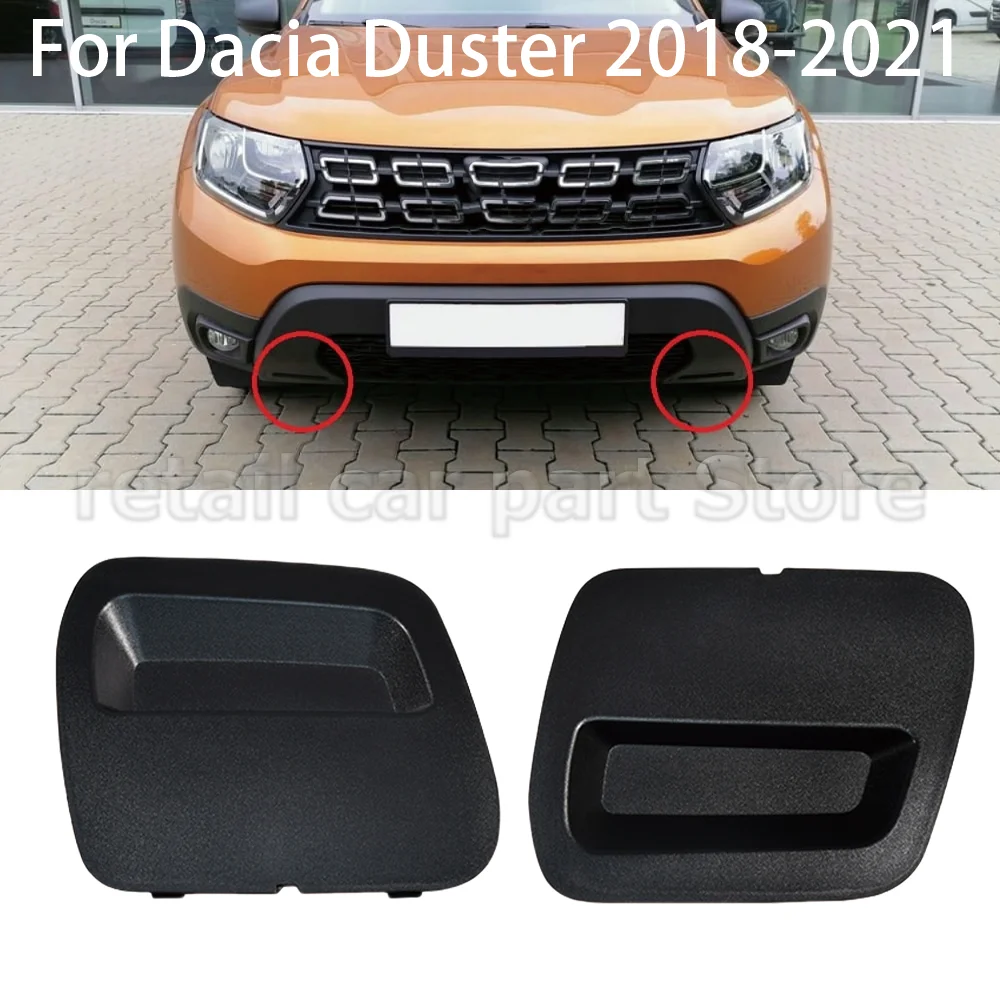 Для Dacia Duster 2018-2021 передний бампер автомобиля, фаркоп, 2 шт., черный/серый 620721430 Р 620724861 Р 511802392 Р 511809831 Р