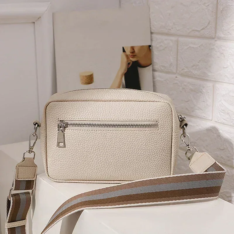 BLB01-Bolso cruzado pequeño de cuero para mujer, cartera femenina de diseño de lujo, con carcasa Simple para teléfono