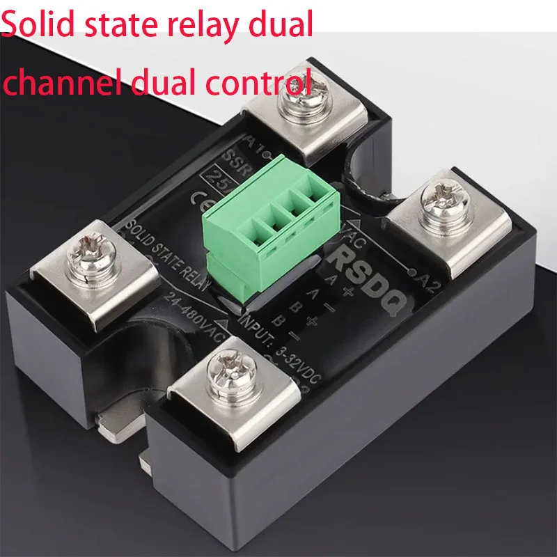 

Solid state relay accessories, dual channel dual control 24V DC control AC SSR-SK40DA dual channel single control 25A 60A 80A