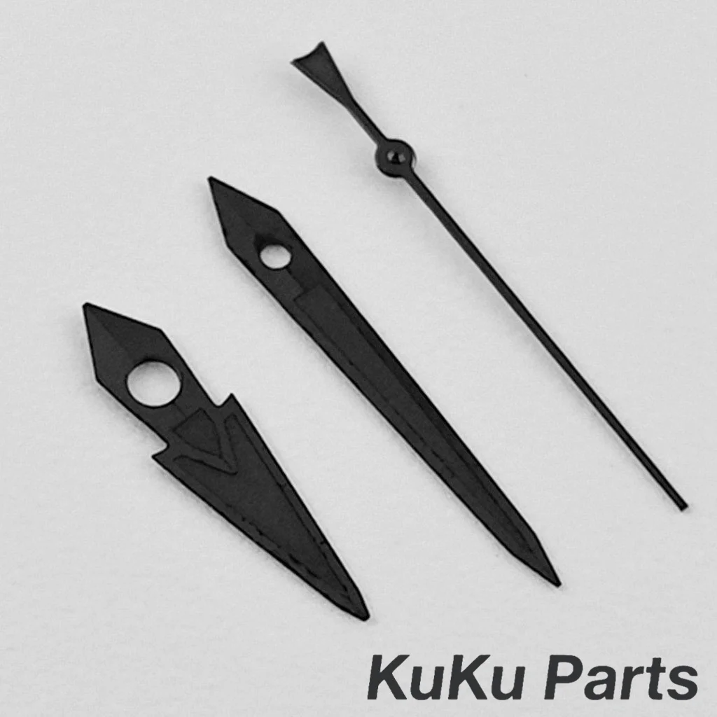 Black Gray NH35 Pointers Gold Silve Rose Gold Gun Watch Hands For NH34 NH35 NH36 4R35 Movement Green Luminous Watches Pointers