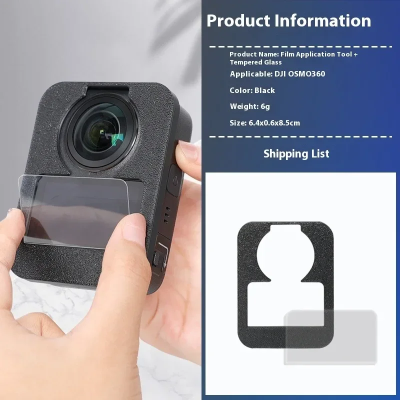 

Screen Protector For DJI osmo 360, Tempered Glass with installation kit HD Protective Film for 0smo 360 camera