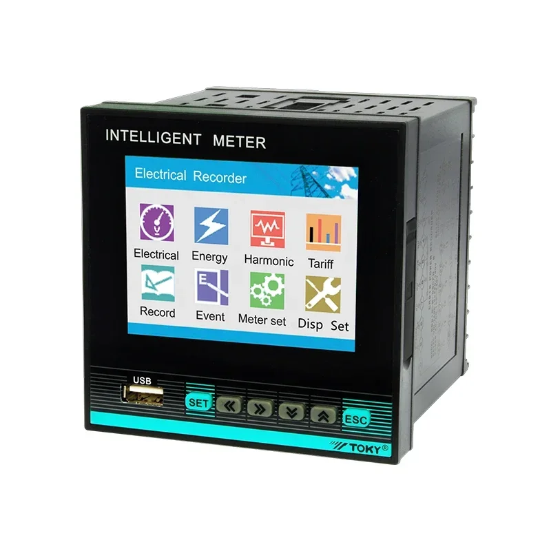 Multi-function 3 Phase Power meter Recorder Data Logger Chart Logger