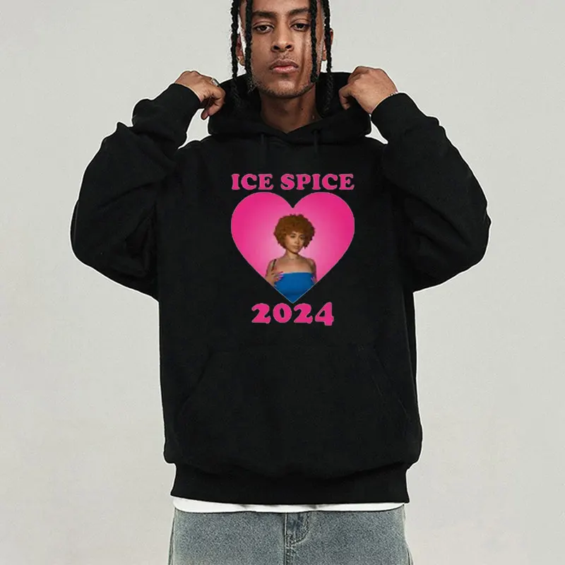 

Rapper Ice Spice Certified Munch Print Hoodie Men Women Hip Hop Gothic Hooded Sweatshirts Oversized Streetwear Fleece Pullover