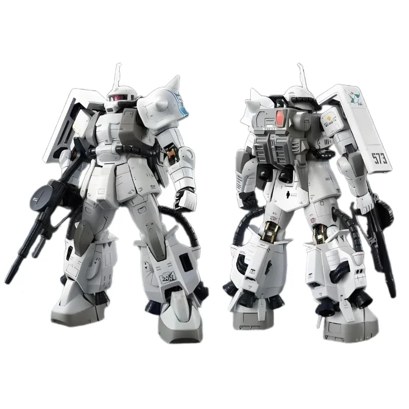 En Stock Bandai Original Gundam RG 1/144 MS-06R-1A Lobo Blanco Zhagu modelo de ensamblaje coleccionar regalos de vacaciones adornos figura Mecha