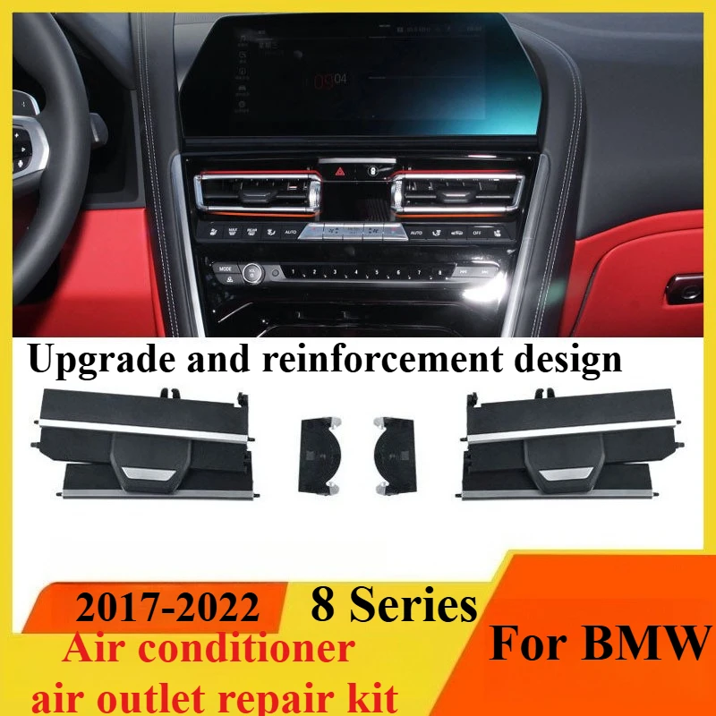 

For BMW 8 Series G15 M8 840i Center Console AC Air Vent Outlet Louver Grille Blade Dashboard Airflow Trim Interior Accessories