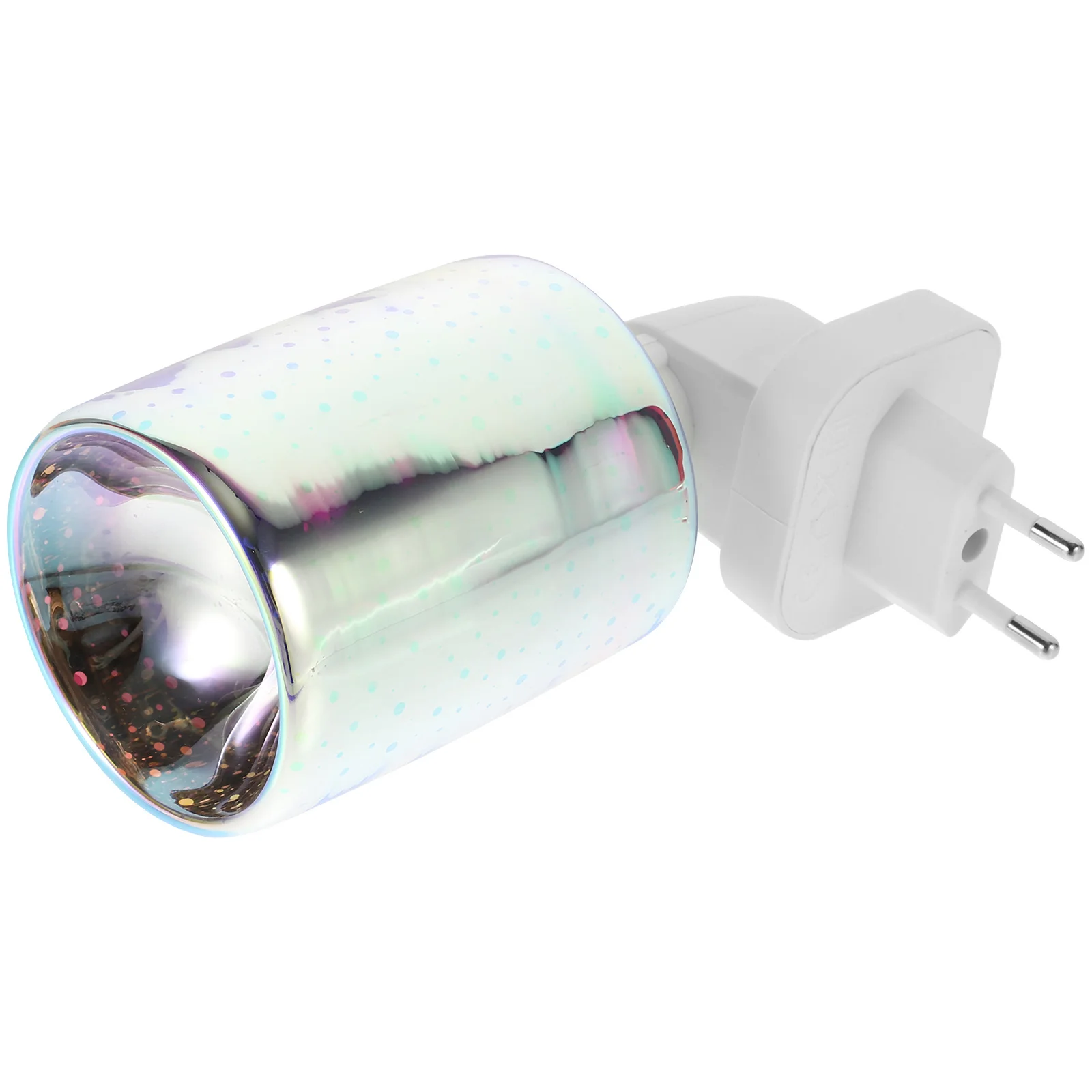 

1Pcs 3D Glass Warmer Fragrance Lamp Small Size Plug-in Wax Burner for Home Office Aromatherapy Smokeless Uk Plug
