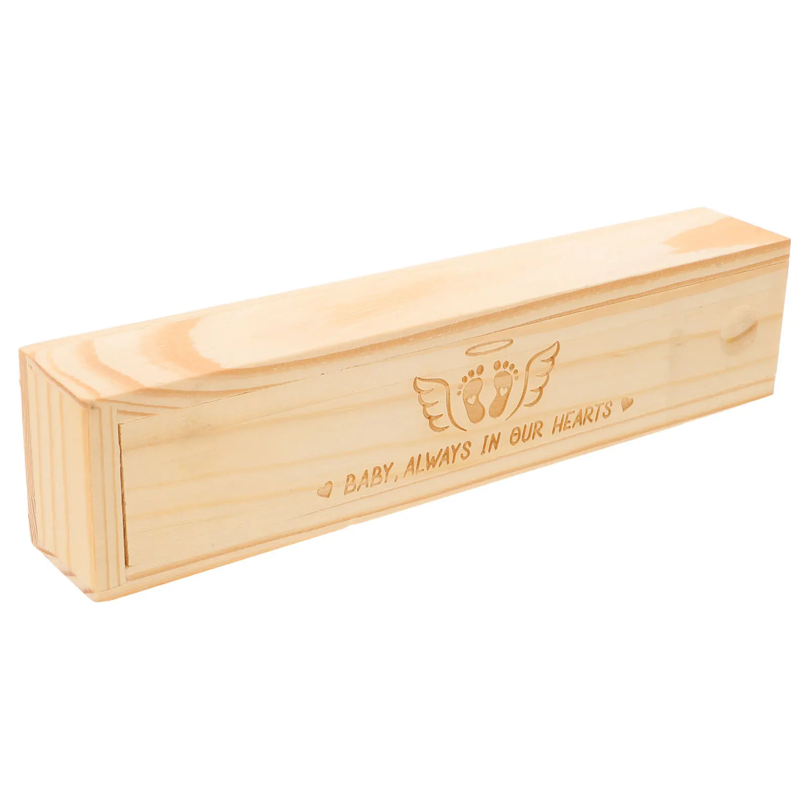 

Pregnancy Test Keepsake Box Wooden Memory Storage for Surprise Baby Announcement - Ideal Pregnancy Reveal Gift for Dad Husband