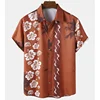 3D Printed Flower Hawaiian Shirts For Men