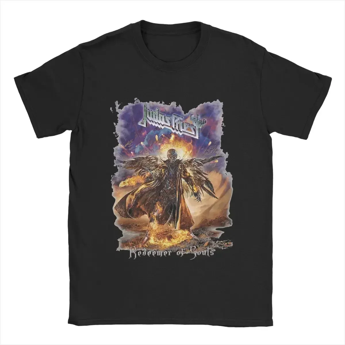 Men's T-Shirt Judas Priest Fashion 100% Cotton Tees Short Sleeve T Shirts Round Collar Clothing Graphic