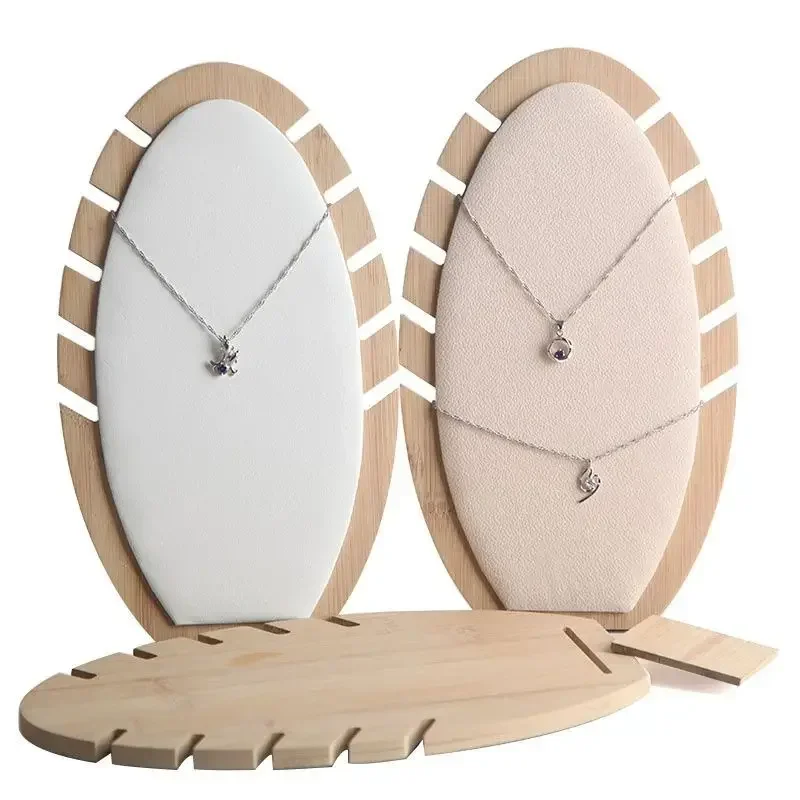Creative Necklace Display Stand with Banana Leaves Design