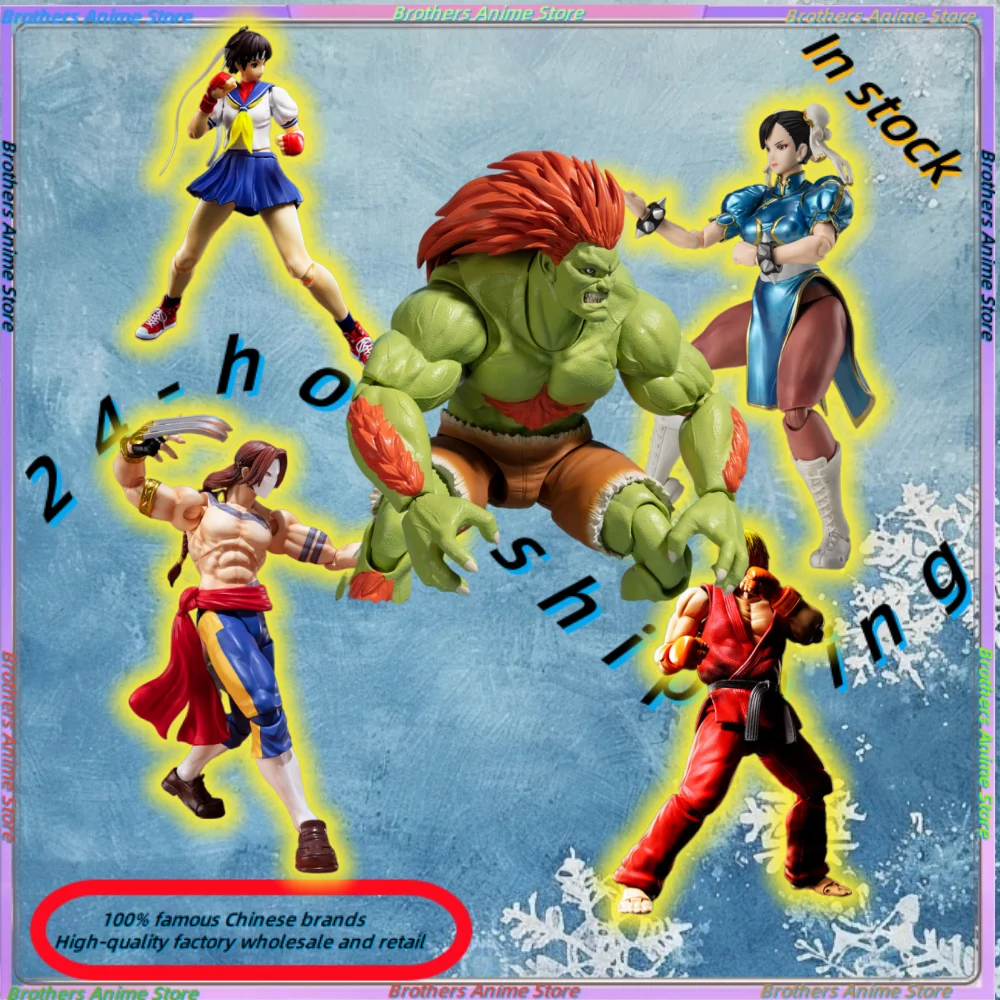 

Bandai Soul Limited SHF Street Fighter 5, уличный истребитель 5, железная вилка в стиле барокко, Blanca Vega Long Chunli Ken, экшн-кукла Spot