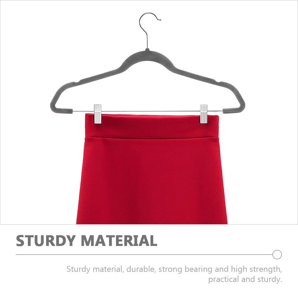 

4pcs Adjustable Pants Hangers Clip Hangers For Jeans Skirts Anti-Slip Home Supplies Household Sturdy Multipurpose