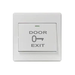 Wall Push Button Flush Mounted Not Waterproof Wired Release Switch for Automatic Gate Opener, Door Access Control System
