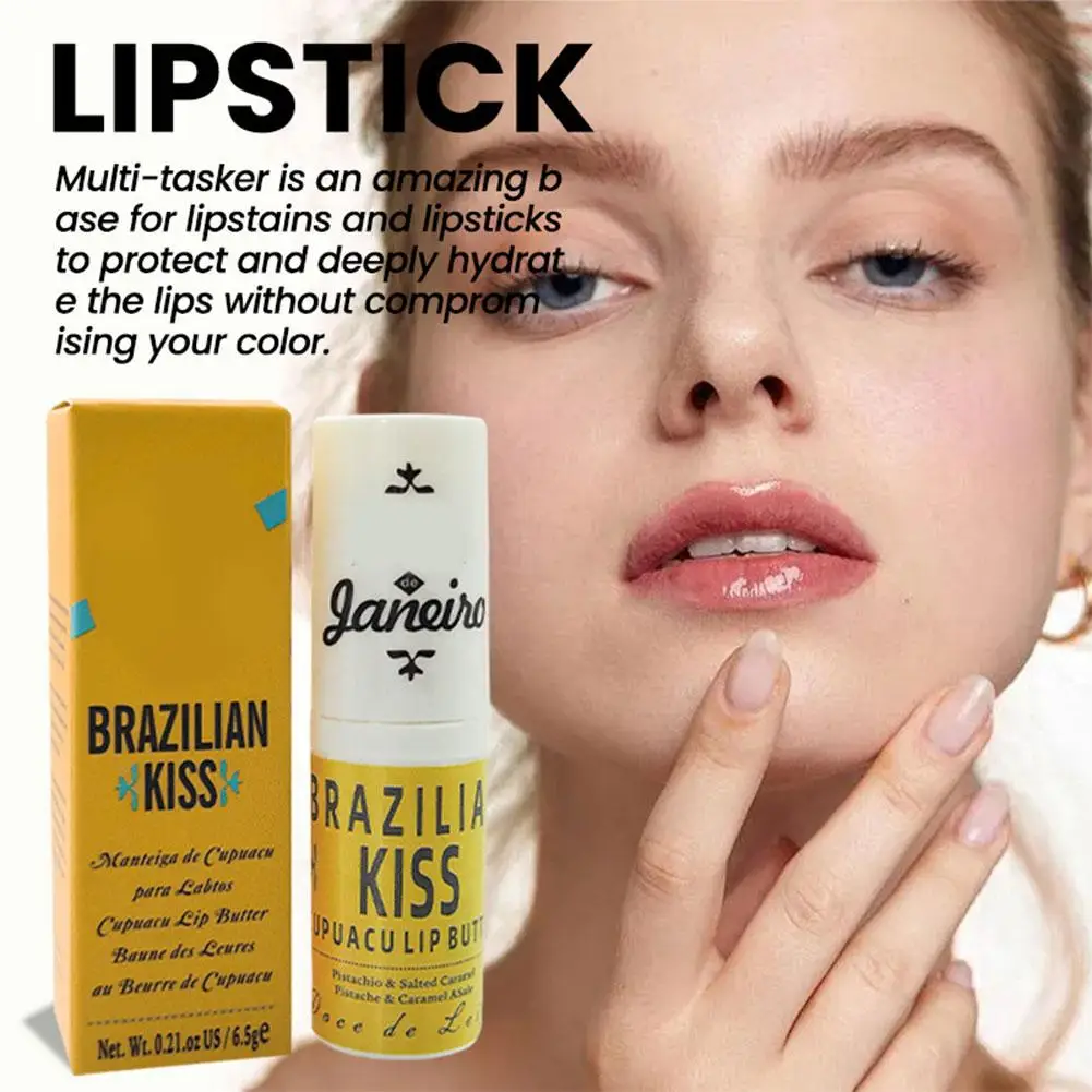 For Brazilian Kiss Lipstick Moisturizing Long Lasting Anti Drying Gel Lipstick Reduces Lip Lines Nourishing Lip Care Makeup 4g