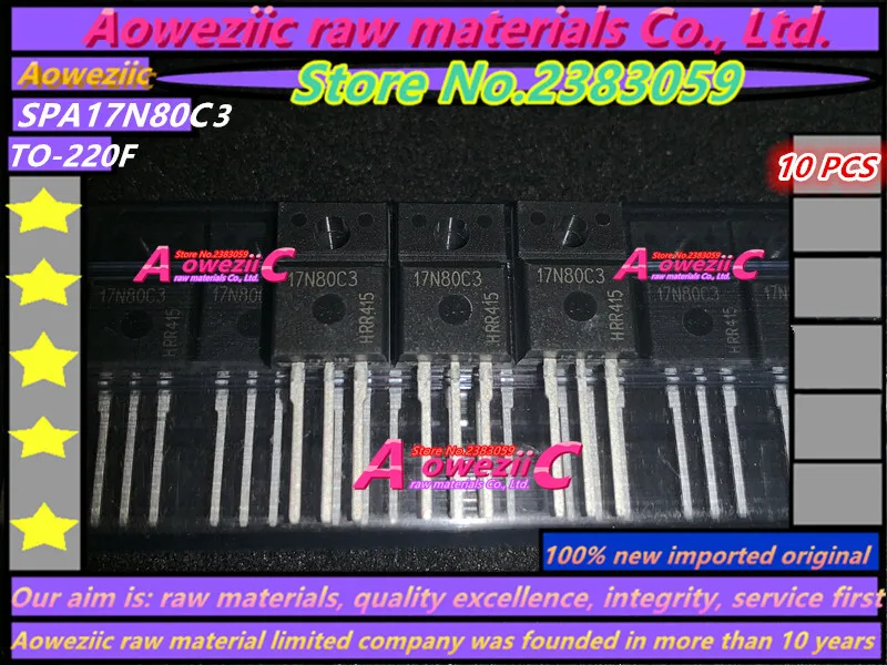 Aoweziic 2019+ 100% New Imported Original 17N80C3  SPA17N80C3 TO-220F   MOS FET 17A 800V